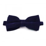 Dark Blue Corduroy Bow Tie
