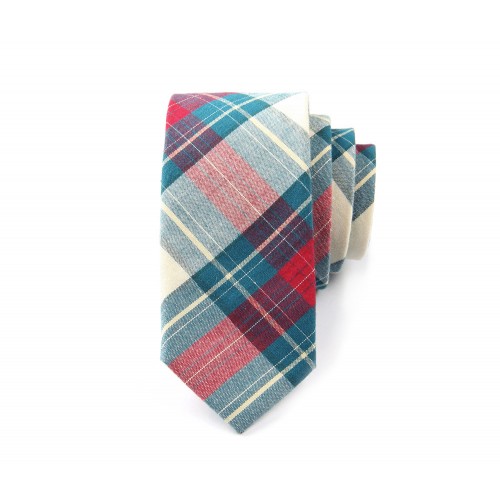 Red & Green Plaid Tie