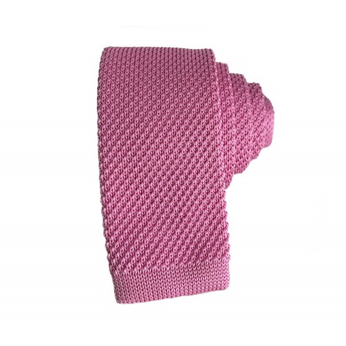 Slim Knitted Pink Tie