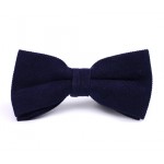 Dark Blue Corduroy Bow Tie