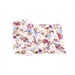 Off-white, Blue & Pink Floral Pocket Square