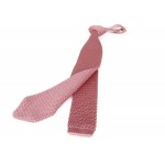 Dusty Pink Pointed Knitted Tie