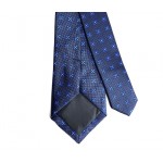 Royal Blue & Gold Floral Patterned Tie