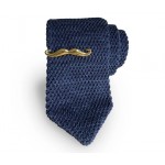 Vintage Gold Mustache Tie Clip