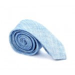 Light Blue Linen Tie