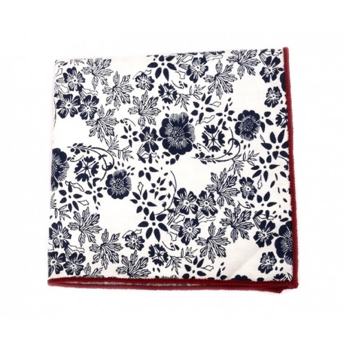 Midnight Florals Poise Pocket Square