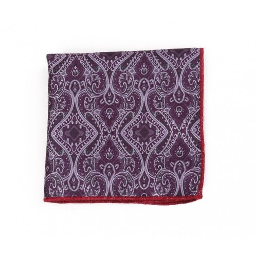 Purple Arabesque Pocket Square