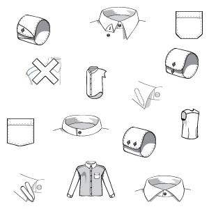 Shirt designer icons